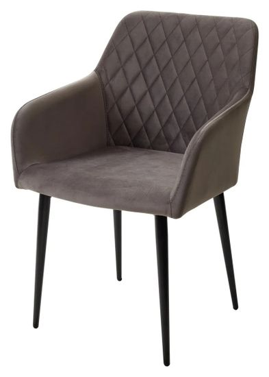 Стул BRANDY-X ГРАФИТ #14, велюр / черный каркас М-City