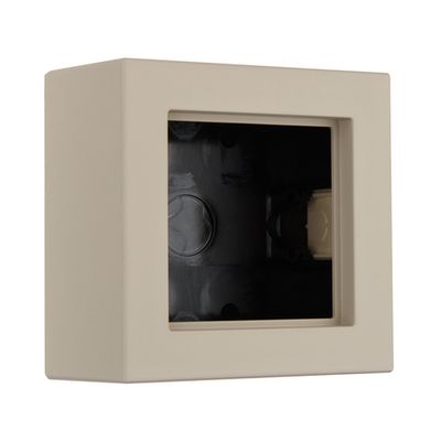 Коробка для накладного монтажа 1-местная LIREGUS EPSILON PMD-001.E/ONC, кремовый матовый