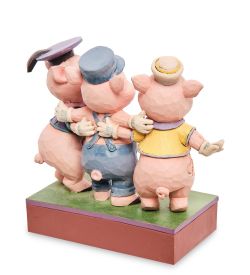 Disney Traditions Disney-6005974 Фигурка «Три поросенка (Умники)