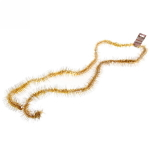 Мишура 2 м 7 см «Фонарик снежный», Золото/белый