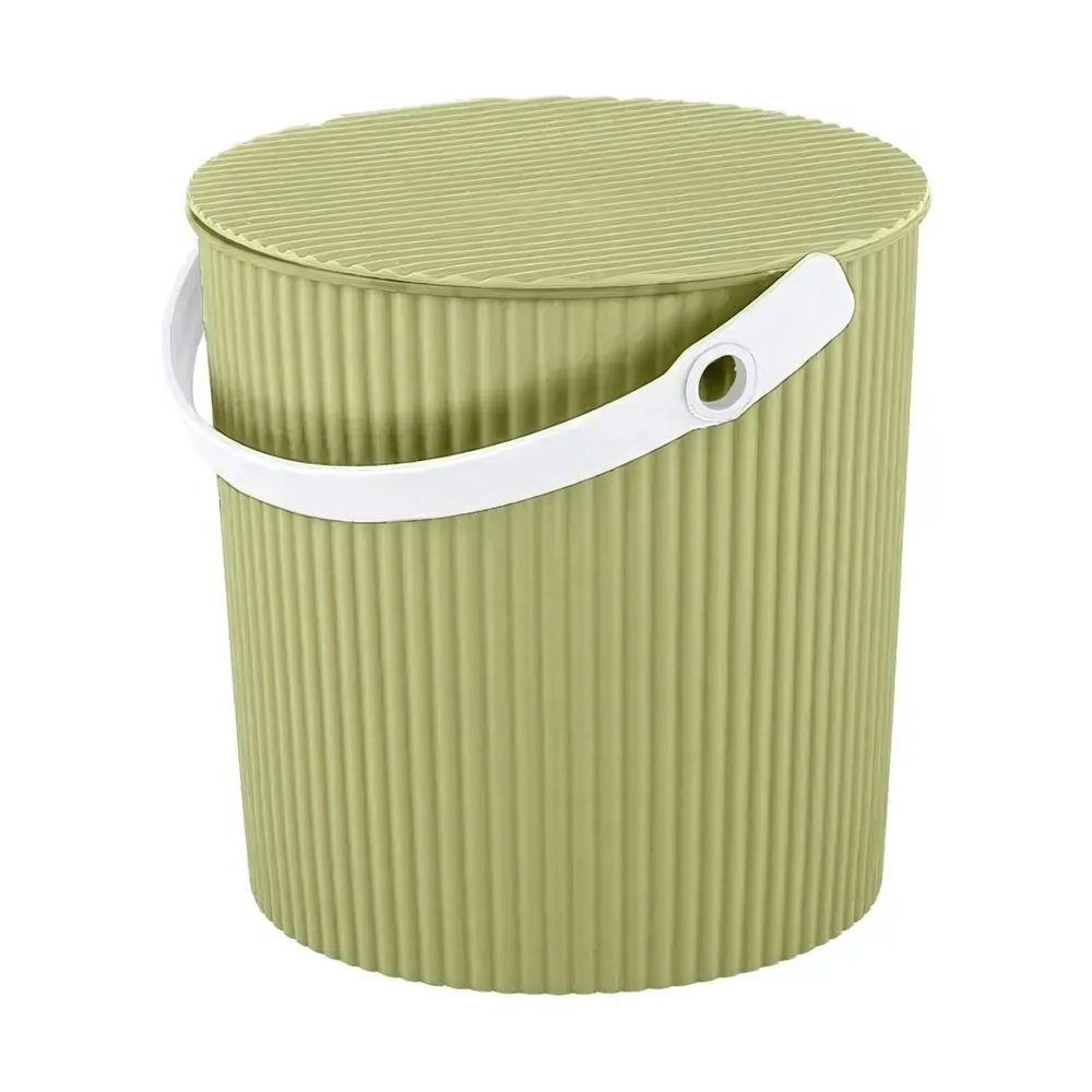 Ведро с крышкой Универсал 10 л желтый 285х635