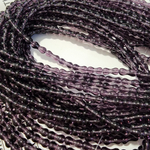 Хрусталь(~нить 27см), ~8×3.5мм, оттенок Аметист