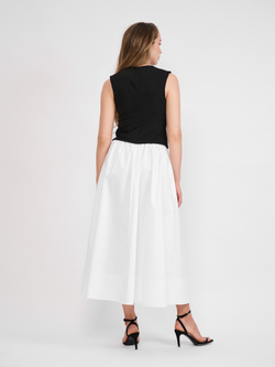 ЮБКА МИДИ С ШИРОКИМ НИЗОМ