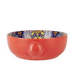 Кокотница с ручкой " " (красный) 21,5х16х5,8см v=700мл (подарочная упаковка)