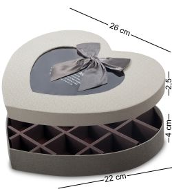 Packing Symphony WF-42-B Коробка «Для тебя» цв.светло-серый