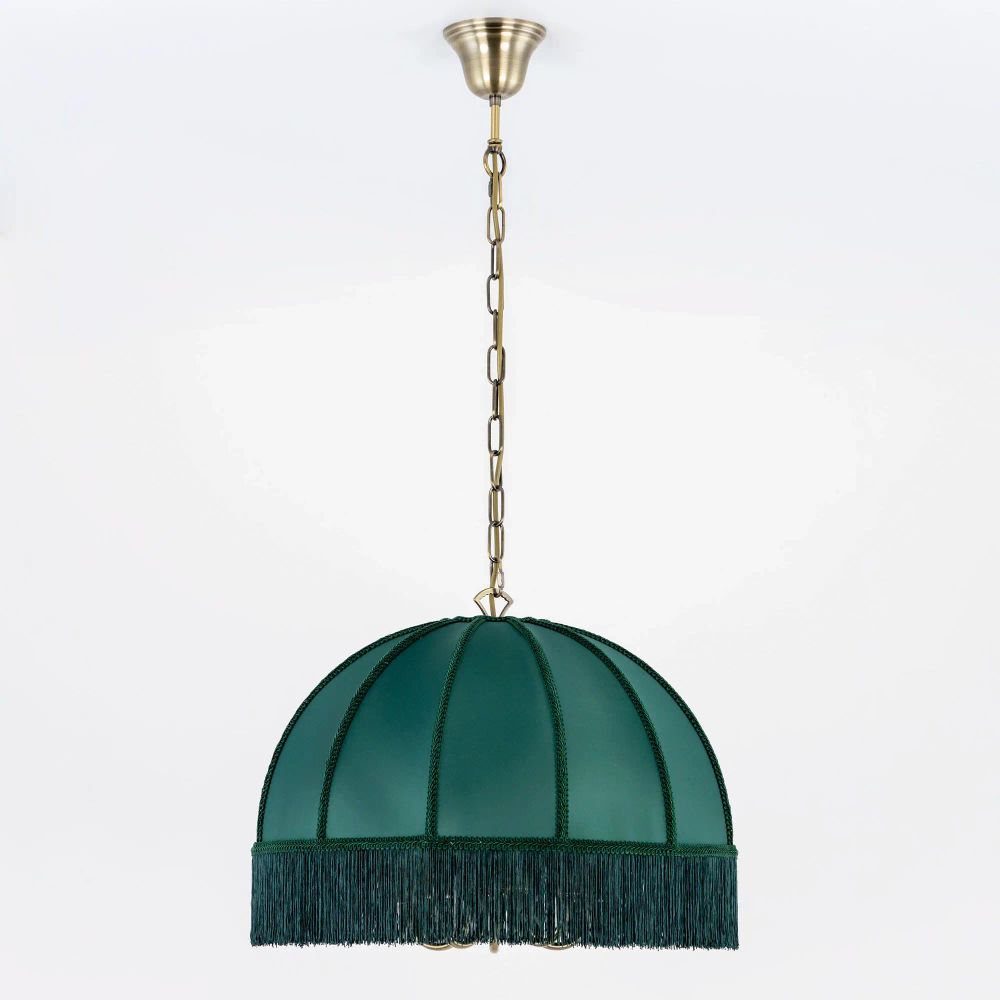 Citilux Базель CL407152 Люстра подвесная с зелёным абажуром