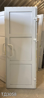 Дверь пластиковая входная Б/У 2040(в) x 790(ш)