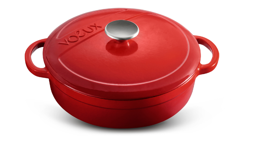 Кастрюля 24см Voeux L'amour красная