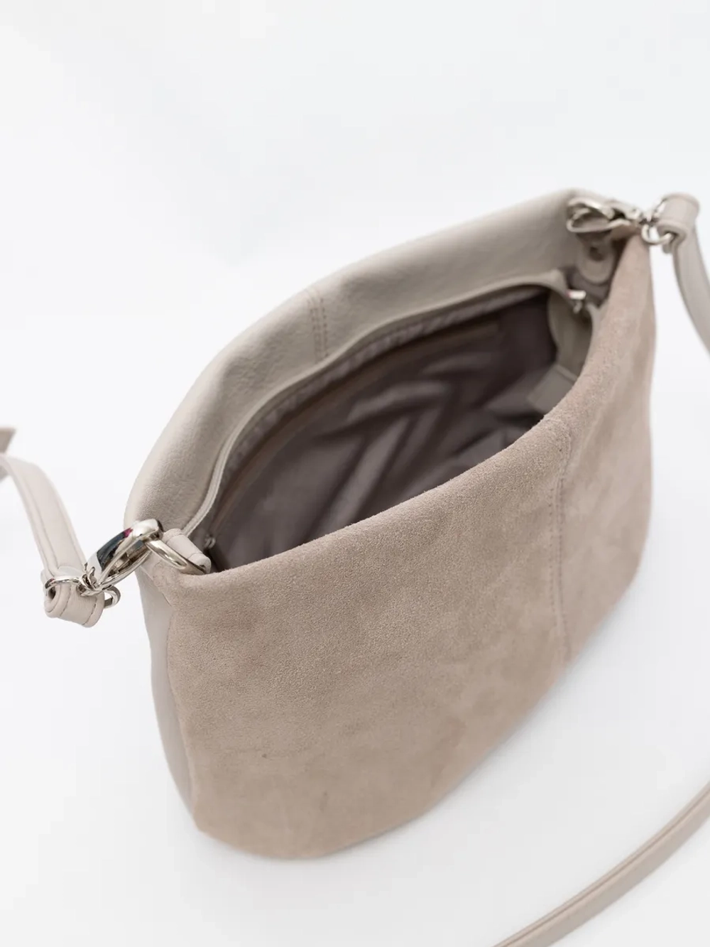 Сумка через плечо маленькая натуральная замша