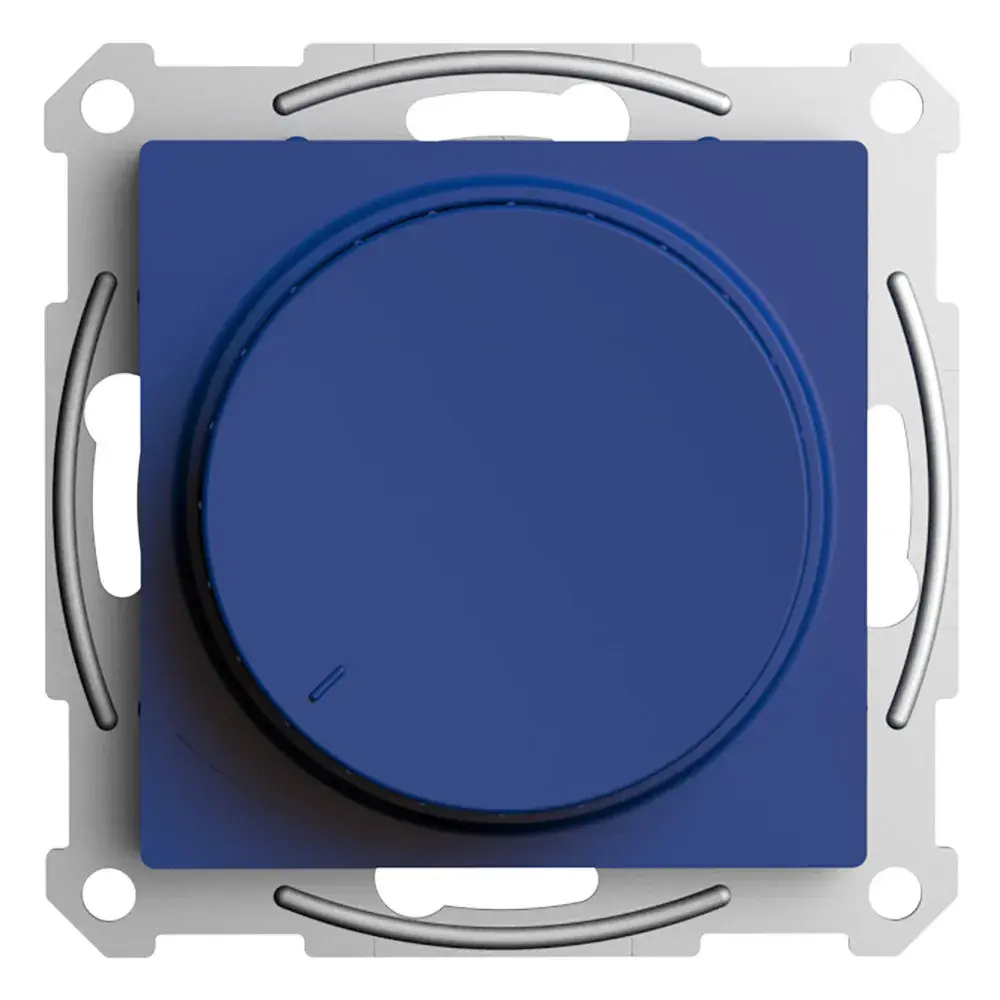 ATLASDESIGN СВЕТОРЕГУЛЯТОР (диммер) поворотно-нажимной, LED, RC, 400Вт, механизм, АКВАМАРИН