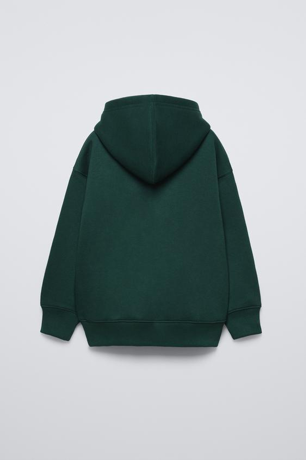 ZARA ХУДИ ИЗ МАХРОВОЙ ТКАНИ С НАДПИСЬЮ, ЗЕЛЕНЫЙ