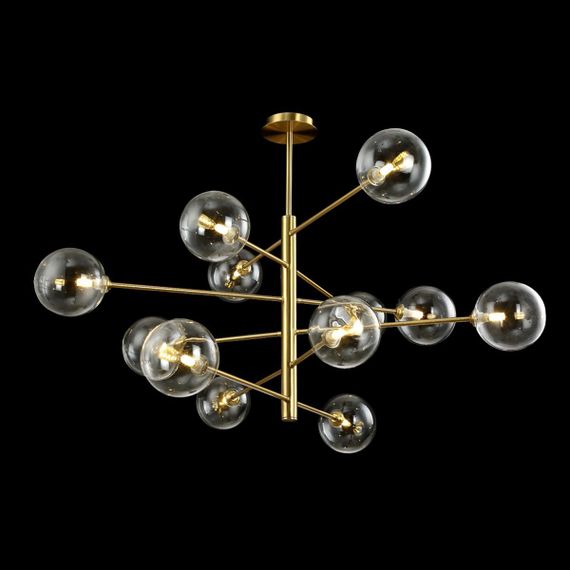 Подвесная люстра Crystal Lux Marzo SP12 Bronze/Transparente