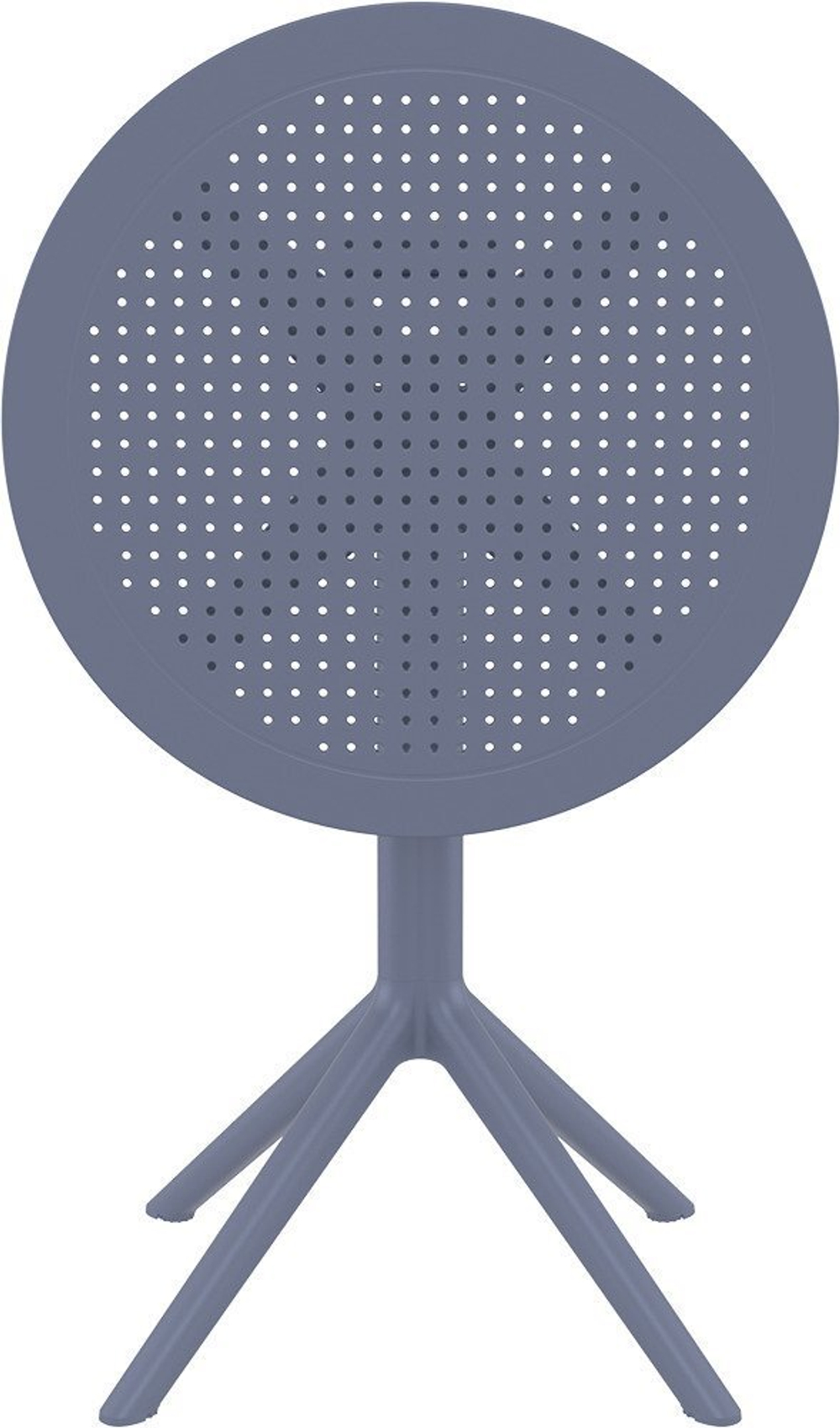 Комплект пластиковой мебели Siesta Contract Sky Folding 60 Cross, темно-серый