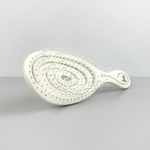 TNL Щетка массажная BIO овальная белая, 225х70 мм