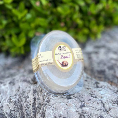 Спа-мыло для лица и тела с муцином улитки Snail Soap HerbCare