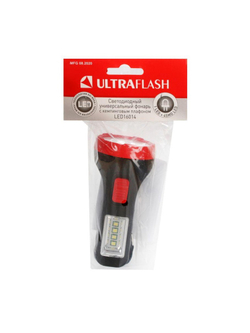 Фонарь LED16014 1 + 4SMD LED 2 реж. 1XR6 пласт блист-пакет Ultraflash 14253