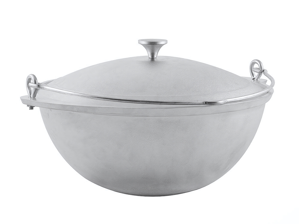 Казан 6л походный с алюминиевой крышкой