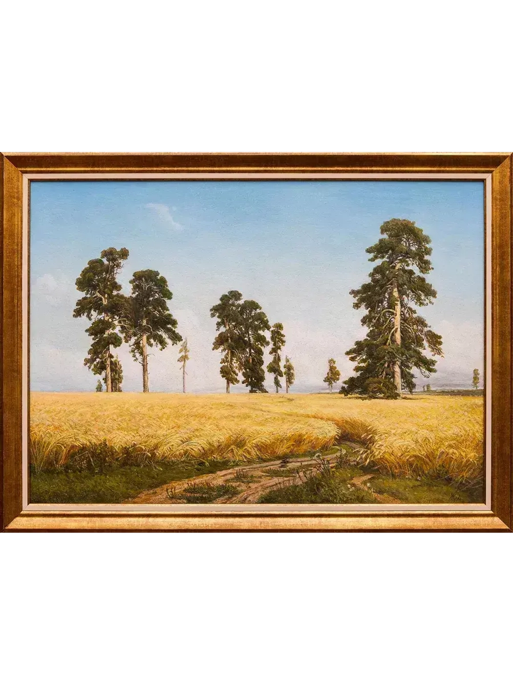 Картина маслом "Рожь" Копия картины Шишкина. Жебровский