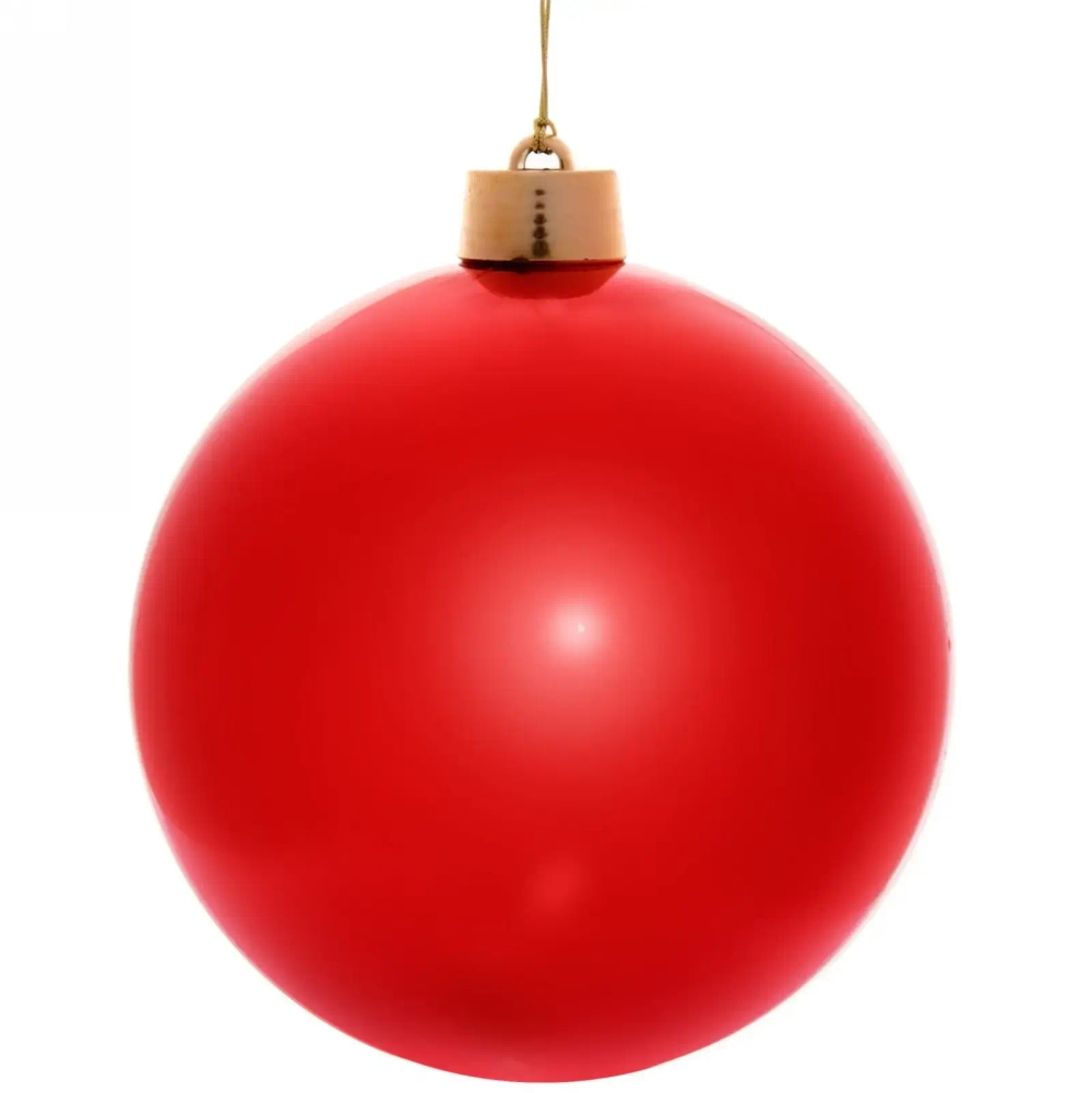 Новогодний шар 30 см «Глянец», красный