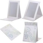 Зеркало косметическое складное «ФОРТУНА БРИ», микс 4 дизайна, тропики, 15*21см