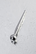 Уретральный плаг Toyfa Metal с ограничителем-шариком серебряный 9,5 см