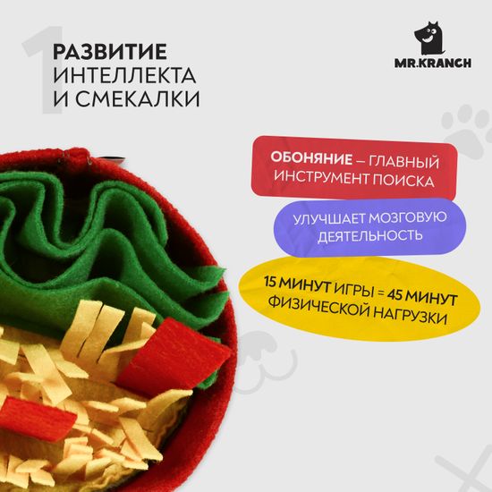 Mr. Kranch Нюхательная игрушка Пицца, 18*18 см Mr. Kranch Нюхательная игрушка Пицца, 18*18 см