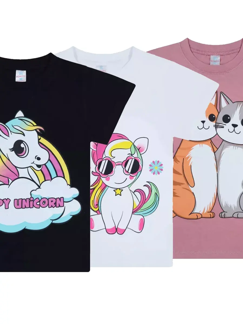 Футболка для садика и школы.девочка.набор 3 шт