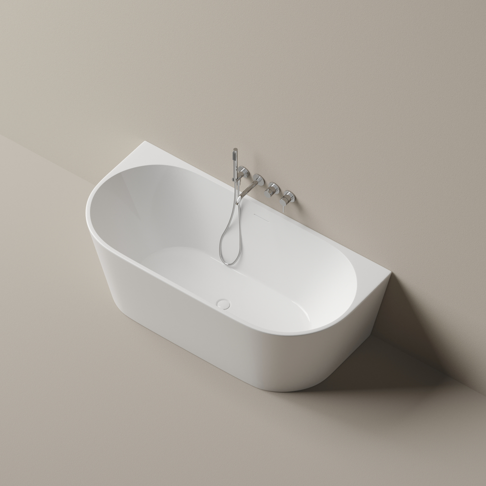 Акриловая ванна Sancos Labo 1700x800x580 мм, пристенная, с каркасом, со сливом-переливом, донным клапаном"сlick-сlack", цвет белый, арт. FB22