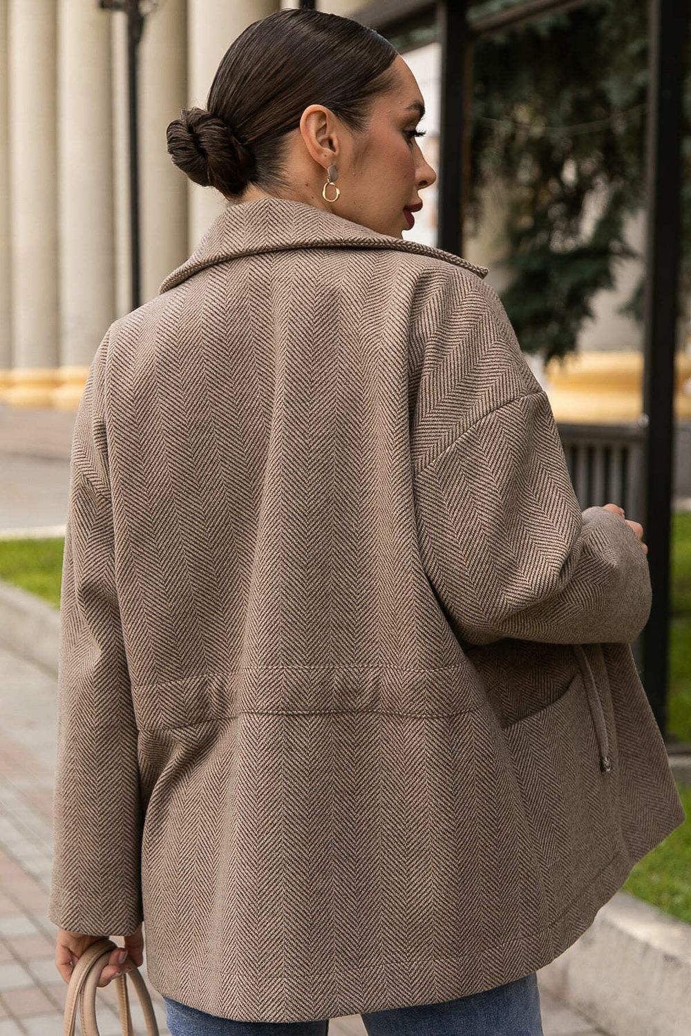 Пальто-пиджак (коричневый) Б14130-7М LT Collection