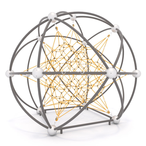 Пространственная канатная конструкция с полусферами AT-17.02