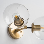 785623 Бра BETA 2x40W E27 ЗОЛОТО/ЧЕРНЫЙ