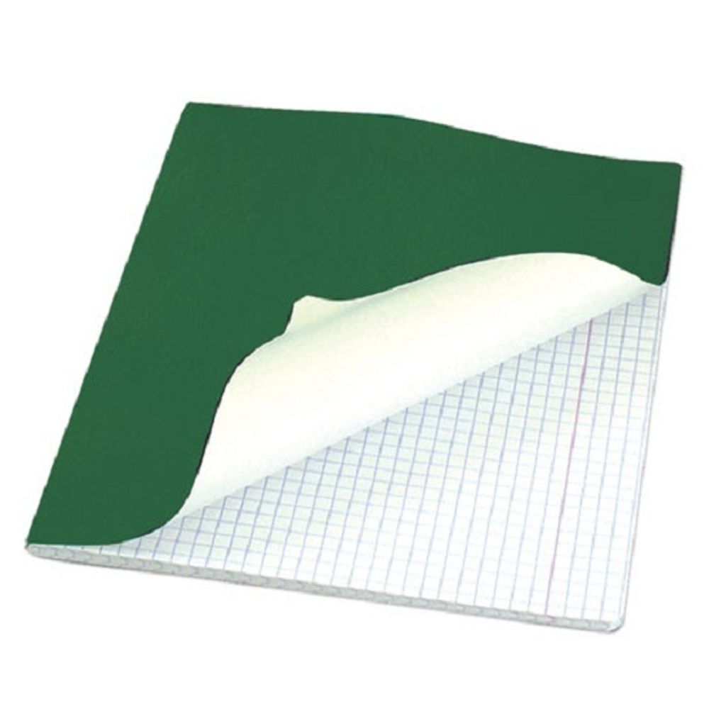 Тетрадь 96л, А5, бумвинил, клетка, Staff, зеленая