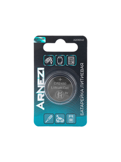 Батарейка литиевая ARNEZI CR2450 550mAh 3V (1 шт) A2016140