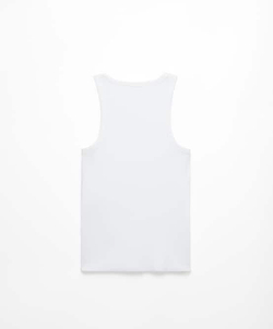 Oysho Топ на бретелях в рубчик, экрю