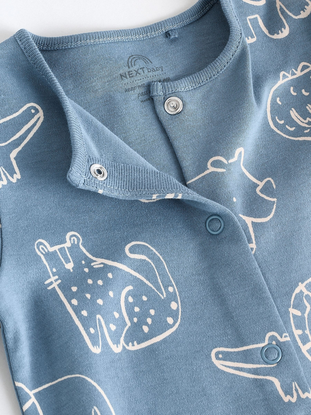 Комбинезон / Cлип для малышей Next AA5-960, 3 шт., Молочный, Голубой, Кирпичный