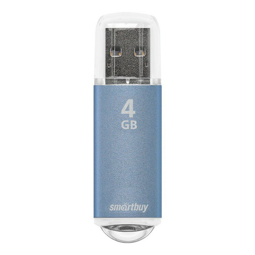 USB флеш накопитель 4 Gb SmartBuy V-Cut Blue, голубой (SB4GBVC-B)