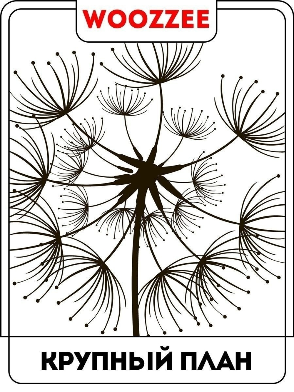 Наклейка декоративная "Одуванчики с бабочками"