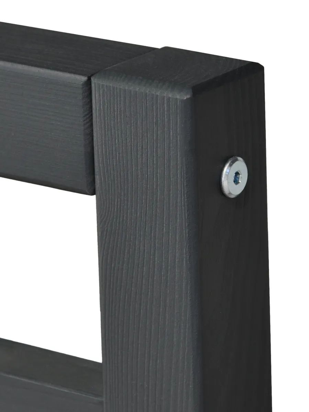 Кровать 160х200, Тарва, двуспальная, из массива дерева, с основанием, серая, IKEA