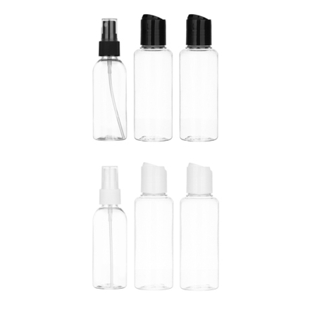 ЮНИLOOK Набор бутылочек 3шт (2шт - 100мл, 1шт - 80мл), пластик, 2 цвета МС-02