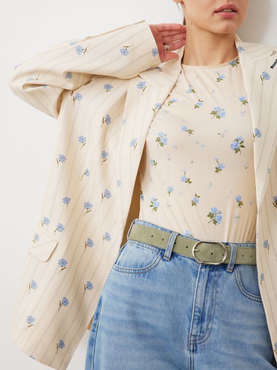 БАЗОВЫЙ РЕМЕНЬ С ОВАЛЬНОЙ ПРЯЖКОЙ ЗАМША ФИСТАШКОВЫЙ