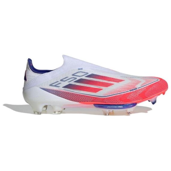 Adidas F50+ Элитные спортивные ботинки Низкие Белые и Красные кроссовки