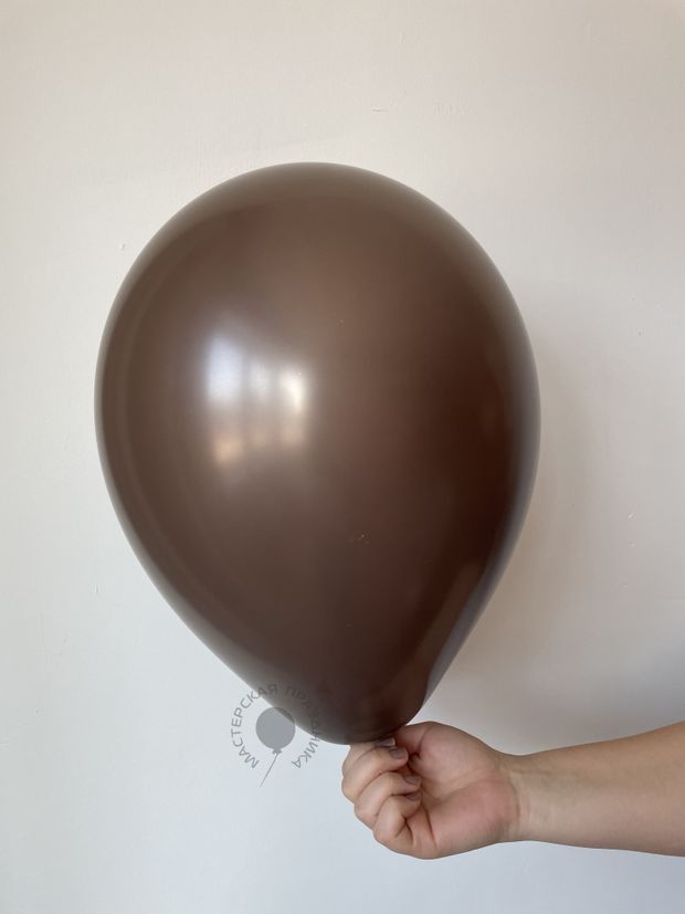 S Шар пастель 12"/30 см шоколад (БГ-17)