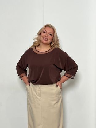 Цена на Блузка-20386 больших размеров