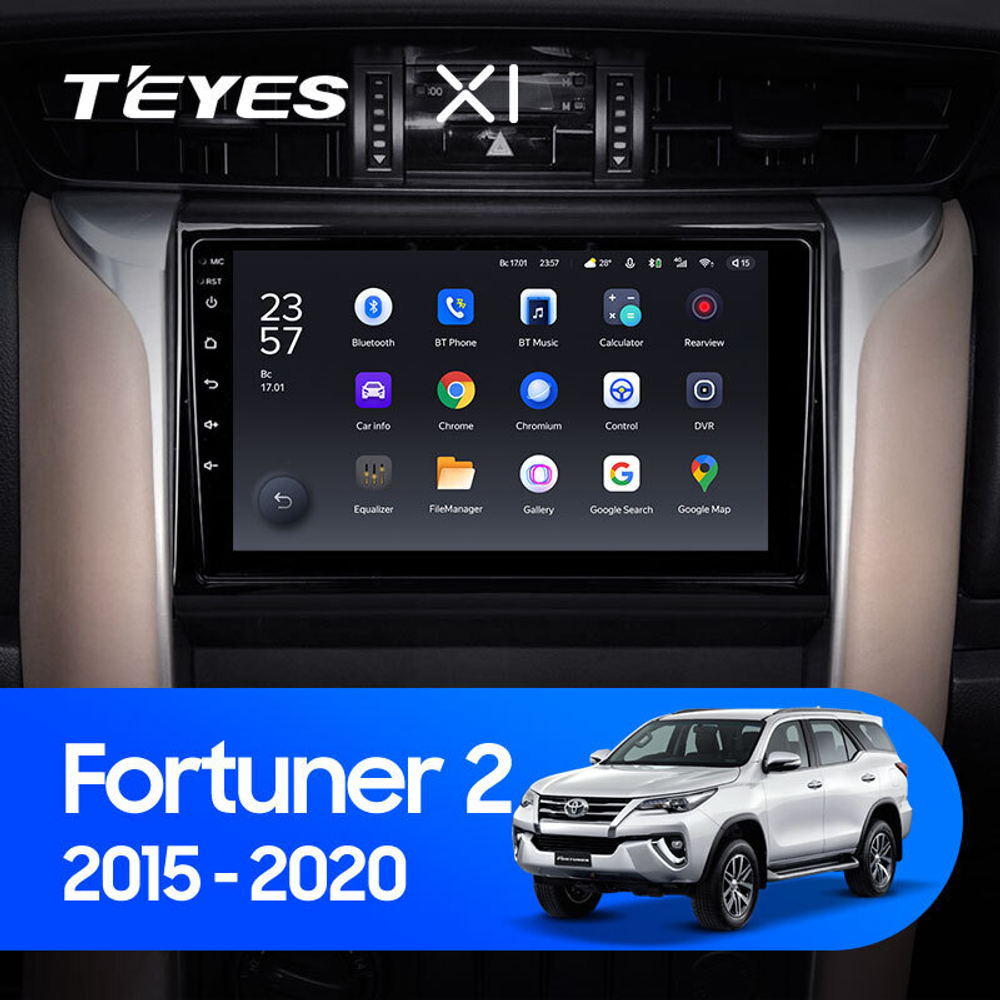 Teyes X1 9" для Toyota Fortuner 2015-2018