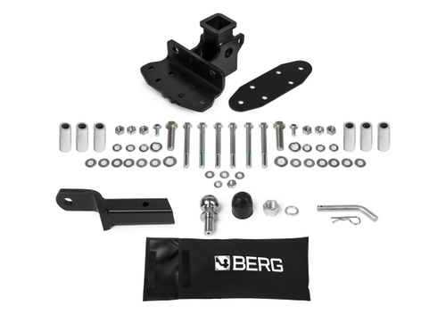 Фаркоп с элект. Smart, под квадрат для Toyota Land Cruiser 200 (кроме Executive и TRD) 2007-2021, шар E, 2500/120 кг, F.5713.006, Berg (паспорт, сертификат)