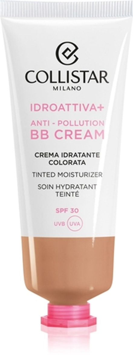 Collistar Face IDROATTIVA+ Tinted Moisturizer - Тонирующий крем с SPF 30, увлажняющий оттенок 3 Dark, 50 ml