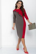 Платье Эванесса (трюфельно-красное) П12746-35М LT Collection