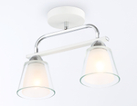 TR303229/2 WH/CH/CL/FR белый/хром/прозрачный/белый матовый E27*2 max 60W 340*120*250