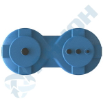 Емкость вертикальная для дизельного топлива со сливом Анион 1000 л. вертикальная (1620x740x1420см;синий) - арт.559439