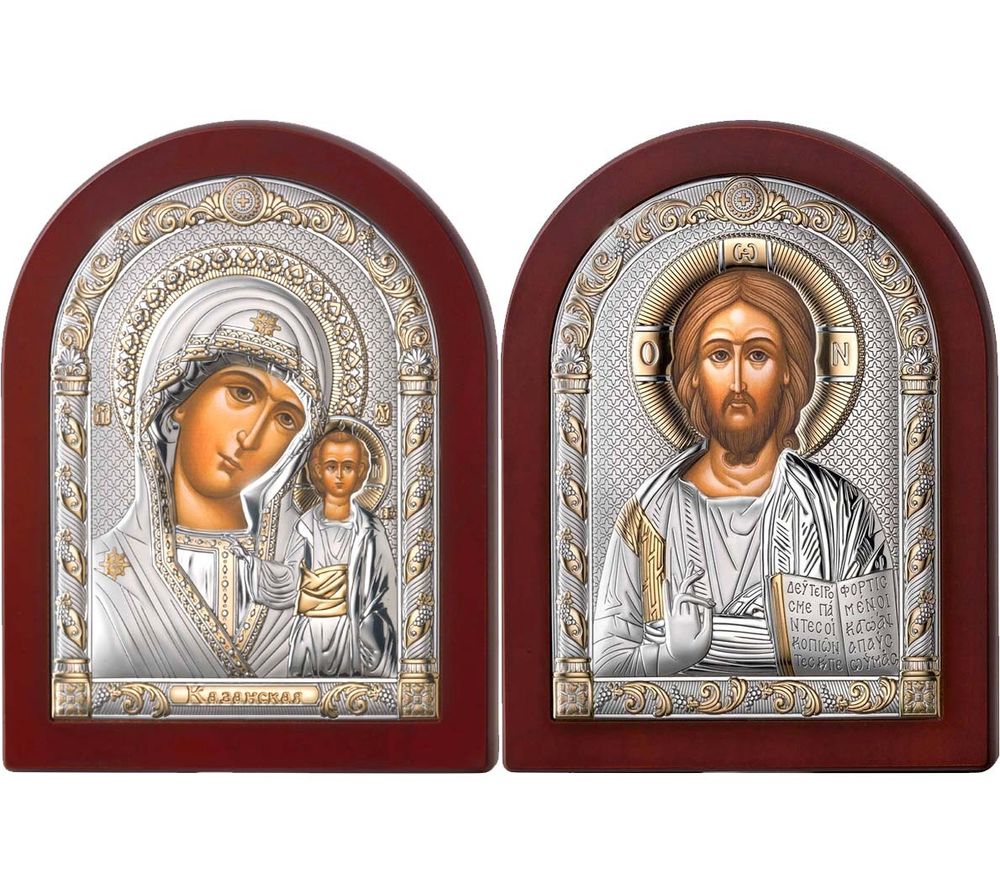 Иконы Казанской Божией Матери и Иисуса Христа. Италия.